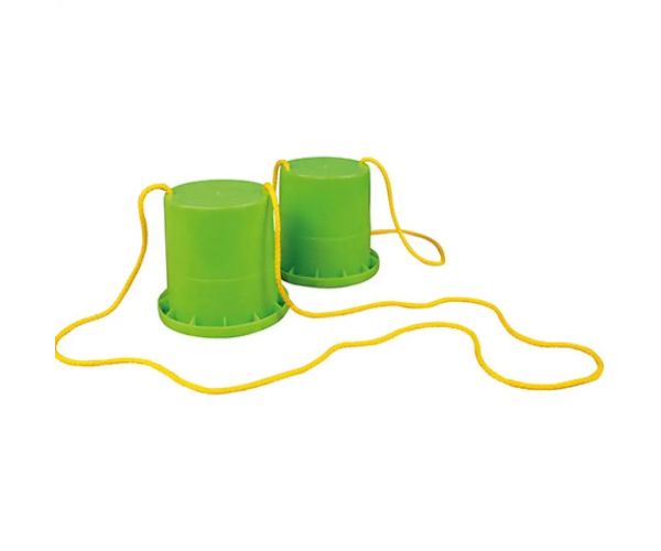 LENA: Eco pot suport de picior jucărie de mers cu găleată în verde