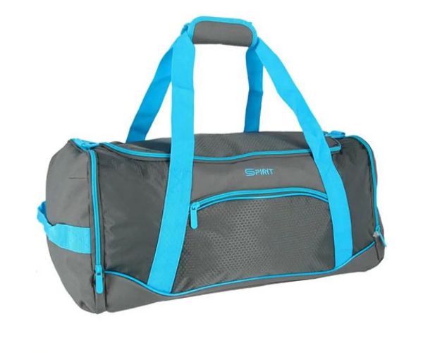 Spirit: Gym geantă de sport neon albastru-gri 20x51x23cm