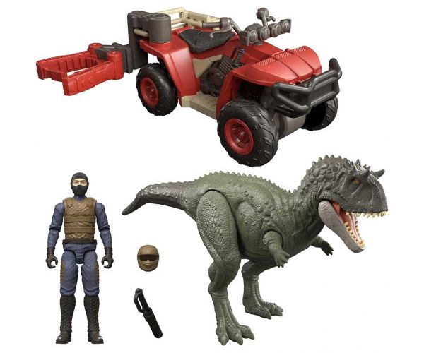 Jurassic World: Set de joc Quad cu prindere de dinozauri - Mattel