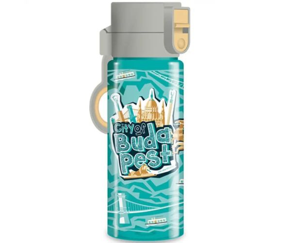 Orașul Budapesta sticlă de apă albastră deschisă 475ml