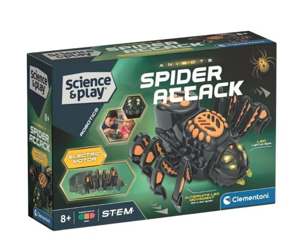 Știință & Joacă: Set de joc robot păianjen atacator - Clementoni