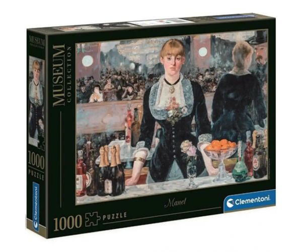 Manet: A Bar at the Folies-Bergère Museum HQC puzzle 1000 bucăți  - Clementoni