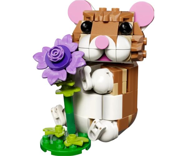 LEGO® Creator: Hamster drăguț cu o floare (31376)