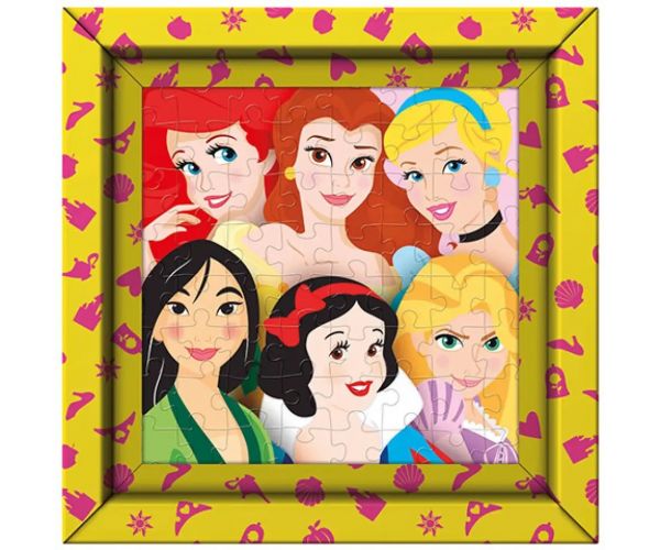 Disney Princess 60 bucăți puzzle cu ramă - Clementoni