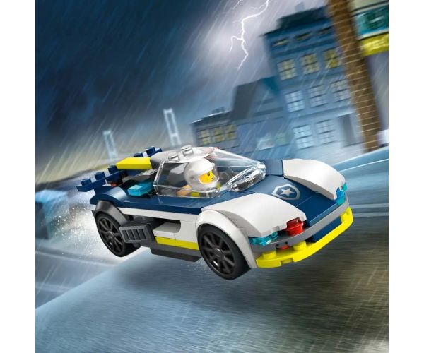 LEGO® City: Urmă de mașină de poliție și mașină sport (60415)