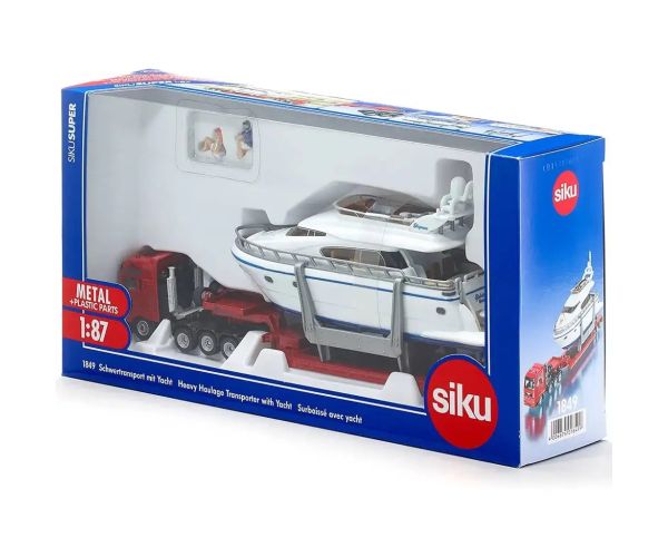 Camion cu remorcă SIKU MAN cu iaht 1/87