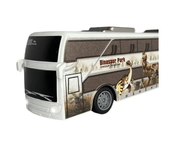 Telecomandă RC Jurassic City Autobuz cu lumină 27MHz 1/32 scară 25cm