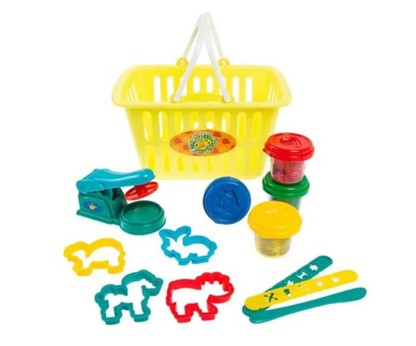 Playgo: set plastilină în coș de cumpărături
