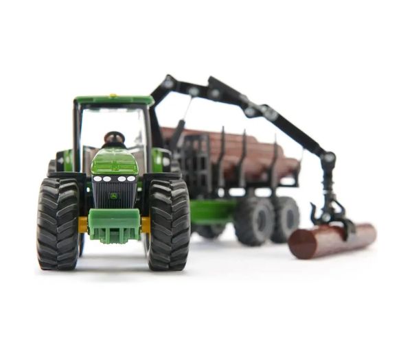 SIKU tractor de transport de bușteni John Deere 1/50