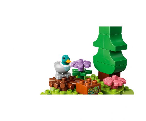 LEGO® DUPLO®: Pădure aventuroasă cu animale sălbatice (10480)