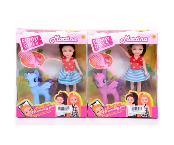 Păpușă Martina cu ponei în două variante