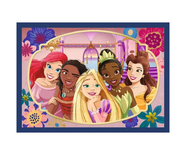 Prințesele Disney - puzzle 4 în 1 4 x 88 bucăți - Trefl