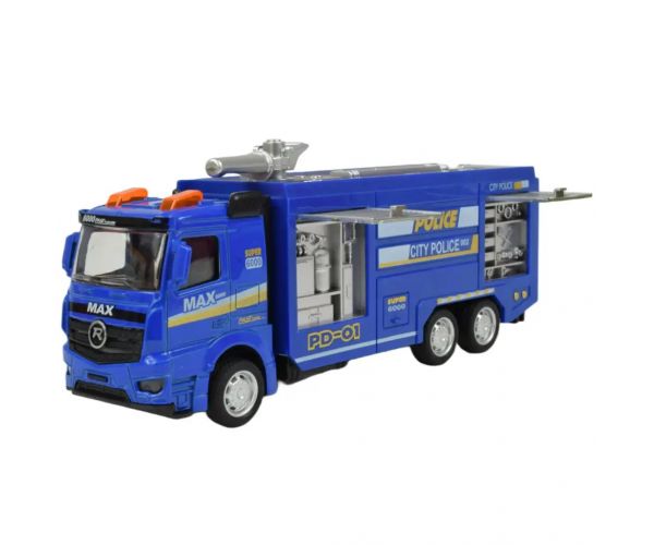 Police Set: camion politie cu lumina si sunet in diverse versiuni 19cm 1 bucată