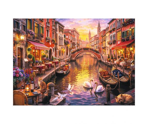 Puzzle romantic Veneția 2000 de piese - Trefl