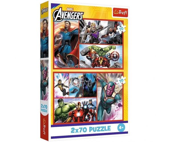 Avengers - Răzbunătorii - 2 x 70 de piese puzzle - Trefl