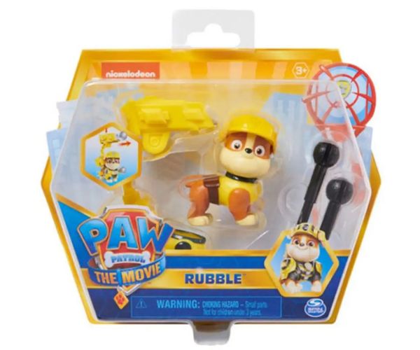 PAW Patrol - The Movie: Rubble figurină erou 7cm - Spin Master