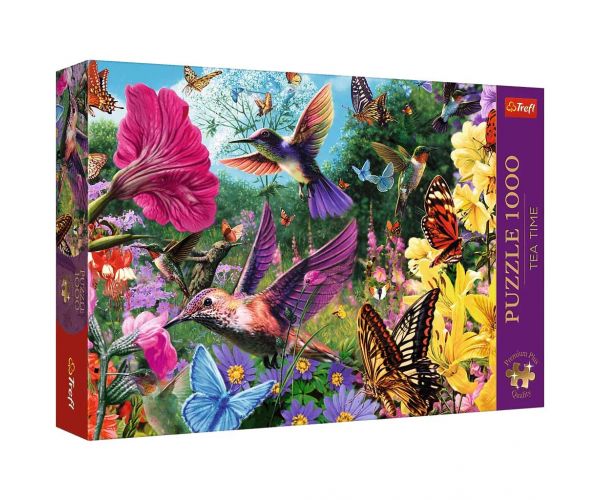 Ceai de după-amiază Grădina păsărilor puzzle premium de 1000 de piese - Trefl