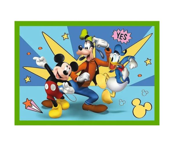 Mickey Mouse și prietenii 4 in 1 puzzle - Trefl