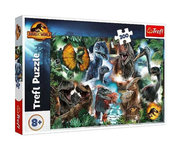 Jurassic World: Dinozauri preferati puzzle 300 bucăți - Trefl