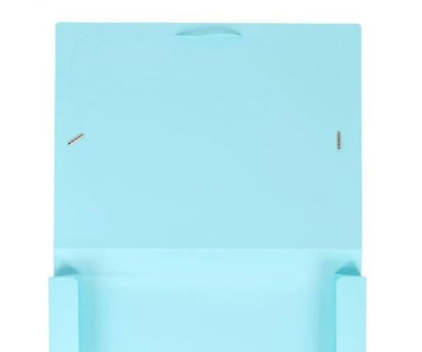Spirit: Pastel albastru mapă pentru caiete cu elastic A4 cu o grosime de 30mm