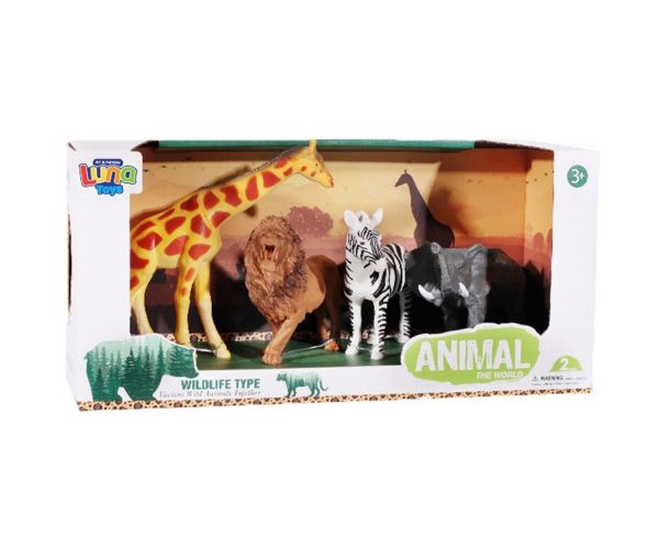 Luna: Set de figurine cu animale din junglă 4 bucăți