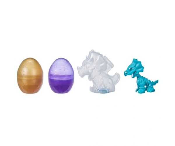 Play-Doh: Ouăle Dino Crew & Oasele de Dinosaur Triceratops set de joc - Hasbro