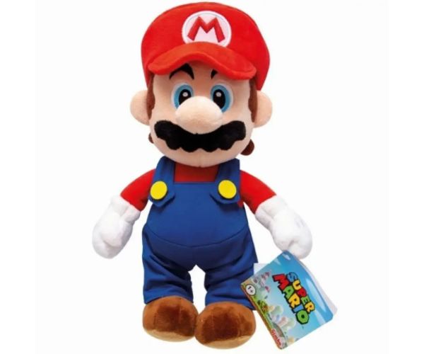 Super Mario: Mario figurină de pluș 30 cm dimensiune