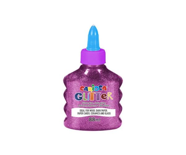 Lipici lichid strălucitor spark culoare magenta 88ml - Carioca