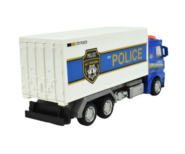 Police Set: camion politie cu lumina si sunet in diverse versiuni 19cm 1 bucată