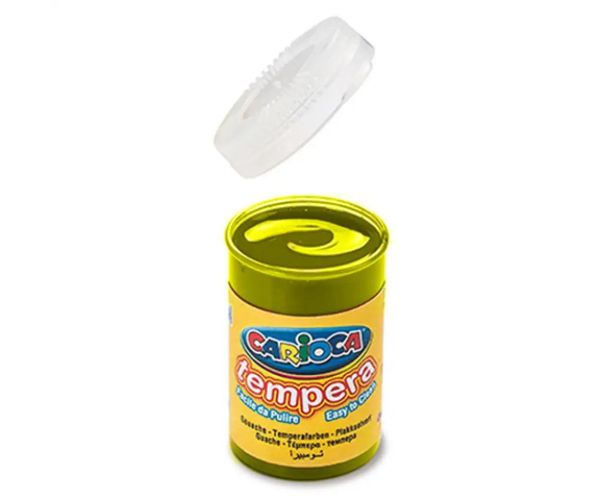 Tempera galben lămâine în tub 6x35g - Carioca