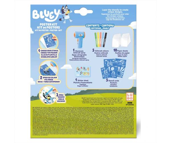 Set de creare postere Bluey Airbrush Art
