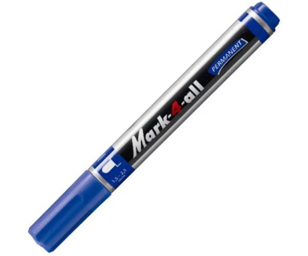 Stabilo: Mark-4-All vârf rotund marker cu alcool culoarea albastră