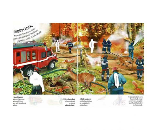 Ce interesantă este lumea... Caiet cu autocolante de pompieri