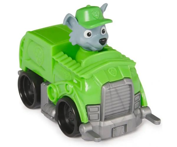 Paw Patrol: Rescue Racers Rocky cu camionul de gunoi - Spin Master