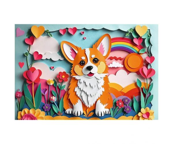 40 de ani Jubileu - Paper Art: Căţeluş - puzzle de 160 piese - Trefl