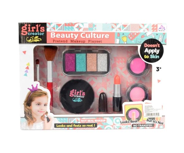 Girls Creator: Set de machiaj realist cu ruj, machiaj și pensule