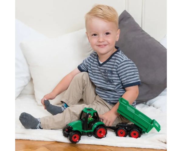 LENA: Truckies tractor cu remorcă şi figuirnă 36cm