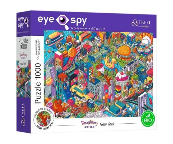 Imaginary Cities: New York UFT 1000 bucăți puzzle - Trefl