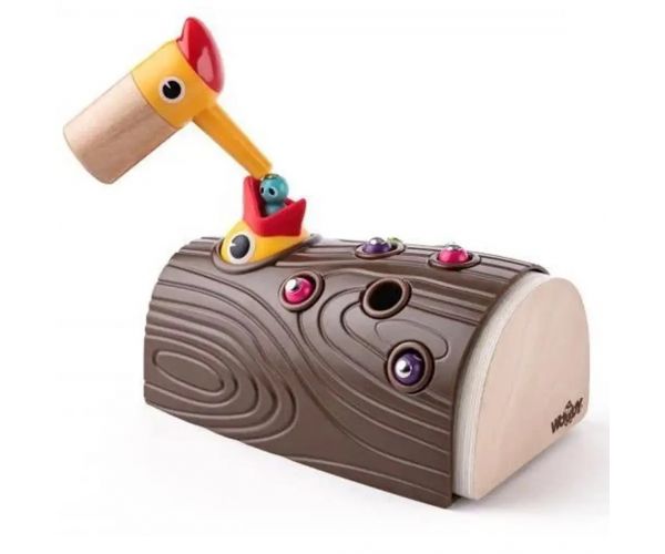 Joc de societate cu ciocănitor magnetic - Woodyland