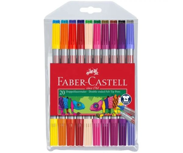 Faber-Castell: Set marker 10 bucăţi cu două vârfuri
