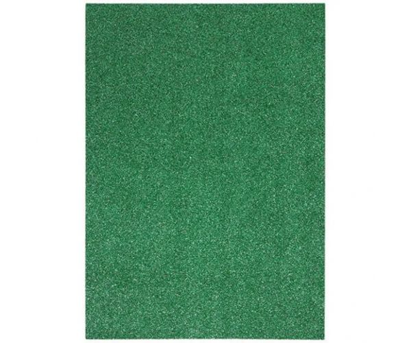 Spirit: Burete spumă pentru decor sclipici în culoarea verde închis A4 1 bucată