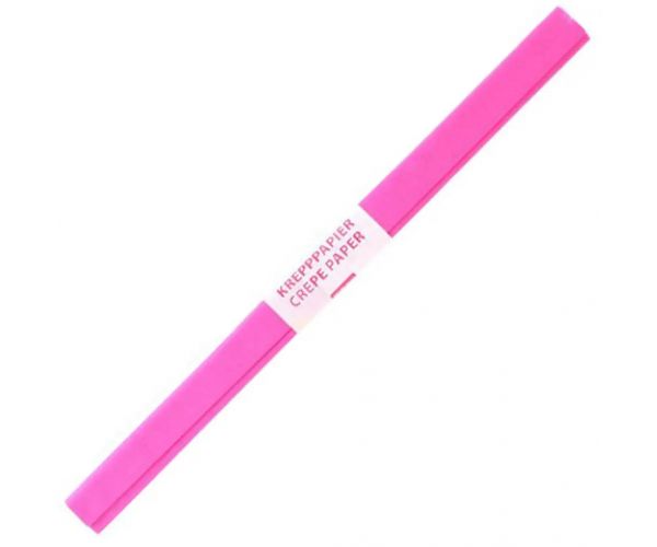 Spirit: hârtie creponată culoare pink 200x50cm