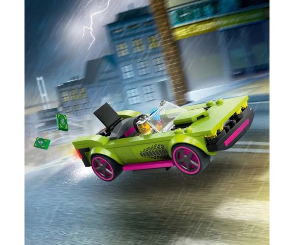 LEGO® City: Urmă de mașină de poliție și mașină sport (60415)
