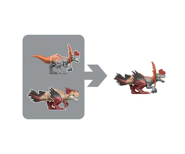 Jurassic World: Mayhem Mix-Ups DIY Dino Mutant Dilophosaurus - Mattel
