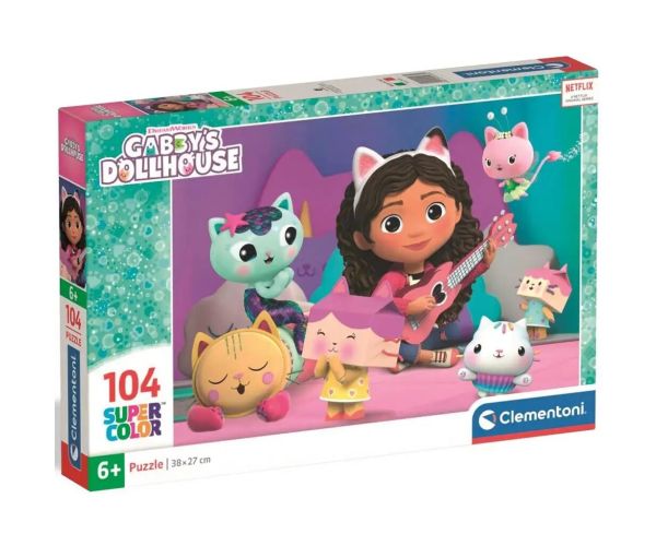 Gabi căsuța de păpuși: Super Color Puzzle 104 piese - Clementoni