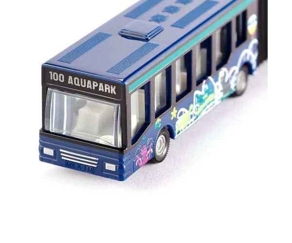 Autobuz articulat urban SIKU albastru 1/55