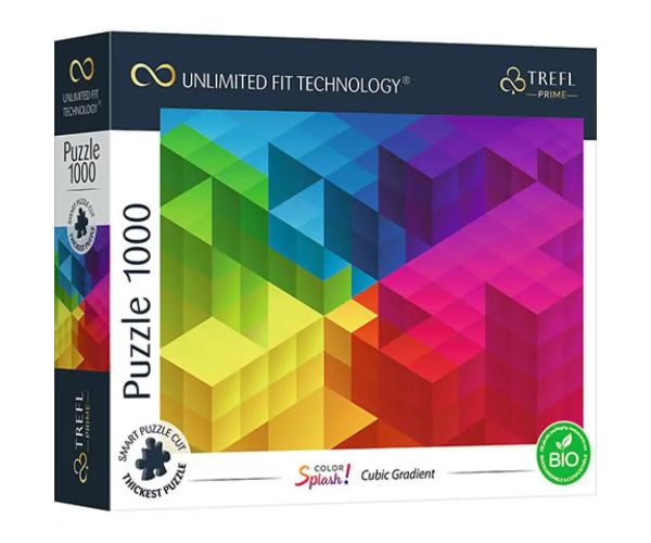 Color Splash Cubic Gradient 1000 bucăți UFT puzzle - Trefl