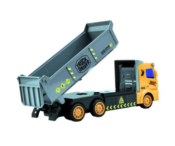 RC Camion de construcție basculant cu telecomandă cu lumină 1/48 27MHz 20cm