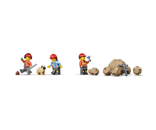 LEGO® City: Excavație și camion cu platformă basculantă (60494)