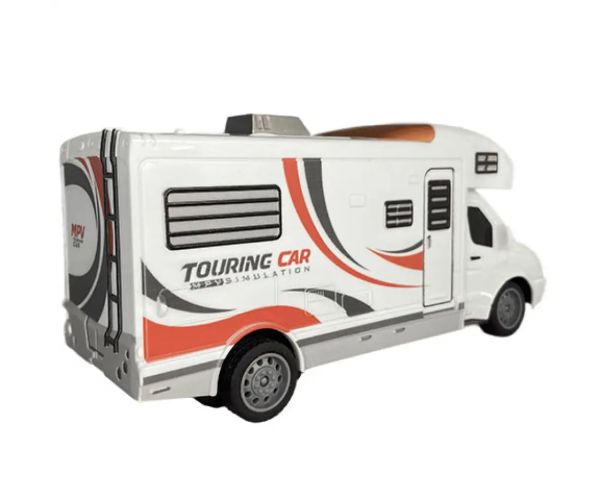 Touring Car autocaravană cu telecomandă RC cu lumină 27MHz scara 1/32 25cm